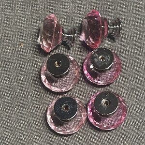 Elegant three light and two darker pink knobs Pink Gemstone